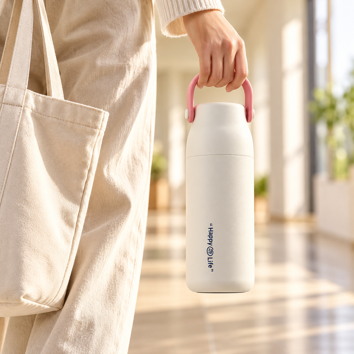 Flora bottle with easy carry handle