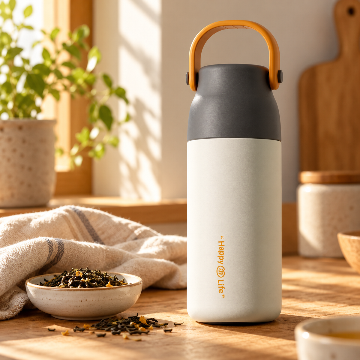 Flora insulated tea bottle