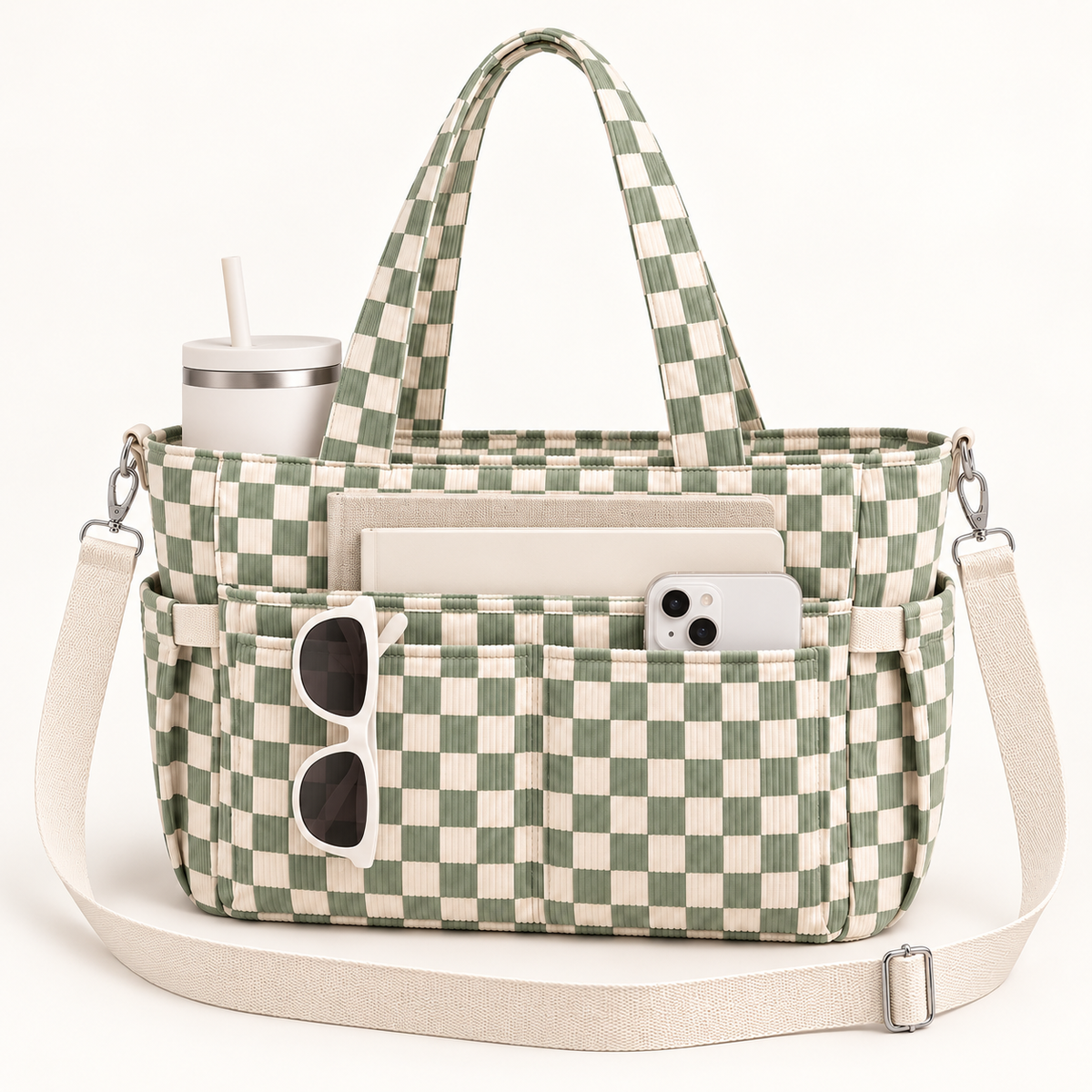 Sage & Cream Check