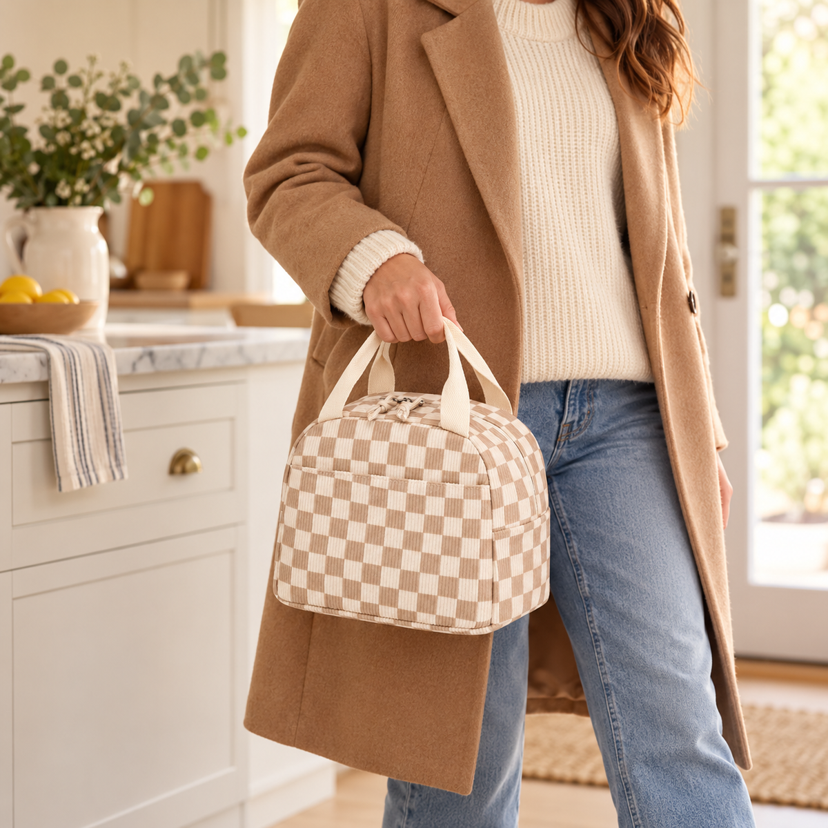 Gather corduroy lunch bag — intro